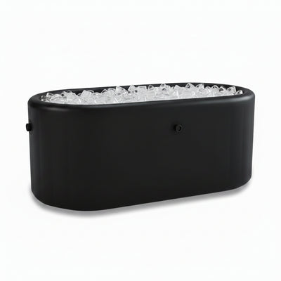 Inflatable Cold Plunge Tub, 150 Gallon, 59" L X 31.5" W X 23.6" H | Ice Bath Tub Compatible Water Chiller for Athletes, Insulated Lid, EVA Groundsheet, Backpack