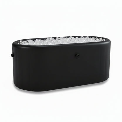 Inflatable Cold Plunge Tub, 150 Gallon, 59" L X 31.5" W X 23.6" H | Ice Bath Tub Compatible Water Chiller for Athletes, Insulated Lid, EVA Groundsheet, Backpack