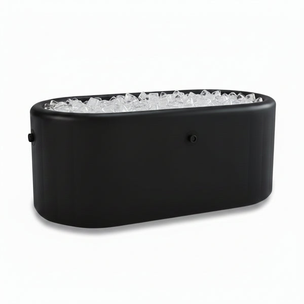 Inflatable Cold Plunge Tub, 150 Gallon, 59" L X 31.5" W X 23.6" H | Ice Bath Tub Compatible Water Chiller for Athletes, Insulated Lid, EVA Groundsheet, Backpack